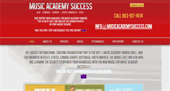 Desktop Screenshot of musicacademysuccess.com