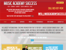 Tablet Screenshot of musicacademysuccess.com